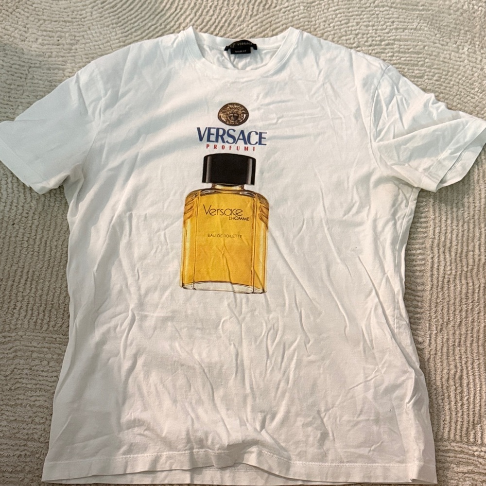 Versace White Perfume Graphic Tee